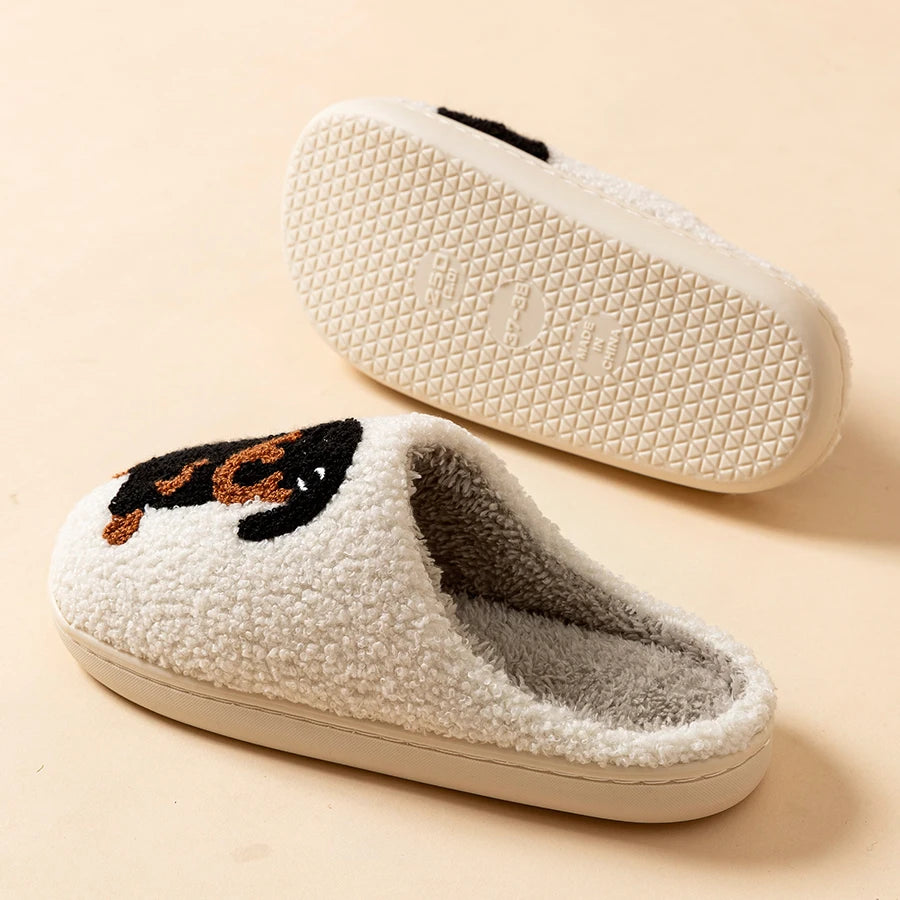 CozyPaws Plush Slippers – Cute Pet-Themed Warm Indoor Shoes for Dog Lovers