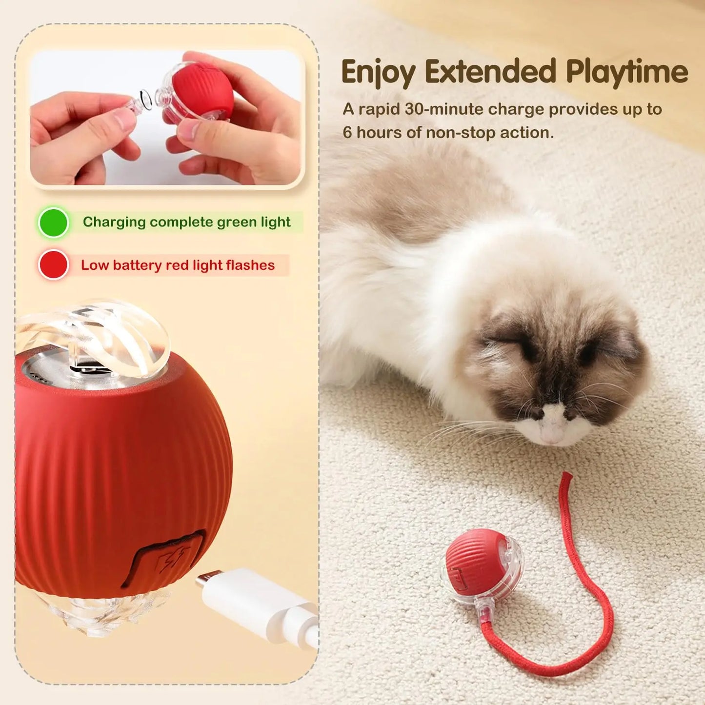 PawGlide Rolling Toy